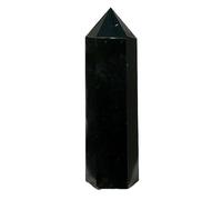 1pc 200-250g Black Tourmaline Quartz Crystal Point Tower Polished Gemstone Stone