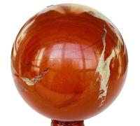 1pc 200-300g red Jasper Crystal Sphere Spiritual Gift Room Decoration