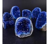 1pc 200-300g Royal Blue Crystal Cluster Mystical Quartz Gemstone for Home & Office Decor