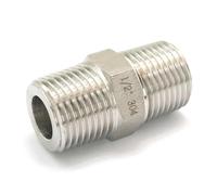 1pc 200 bar 2" BSP Male Hex 304 Stainless Pipe Fitting High Pressure Connector
