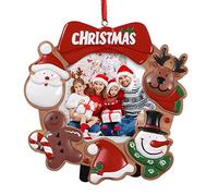 1PC 2019 Christmas Ornaments Photo Frame Santa picture frame Elk Picture Frame Xmas Party Decorations Family Picture Keepsake Decor