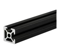 1pc 2020N2 Double-sided Slotted Aluminum Track, Silver/Black Industrial Aluminum Alloy Profile(Black,750mm)