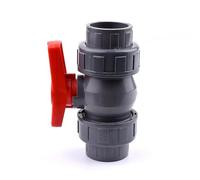 1Pc 2025324050mm PVC Pipe Union Valve Water Fittings Ball Garden Irrigation Connector Aquarium Adapter(Inner Dia 25mm)