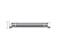 1pc 20cm-200cm SUS 304 Hose 1/2"-3/4" 10mm Inner Tube Enlarged Big Flow Explosion-Proof Flexible Braided Faucet Water Pipe(G 3-4 Hose,80cm)