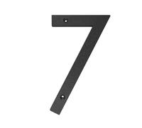 1pc 20cm 8 Inch 0-9/A-D Letters Big House Number ABS Numbers Address Sign Door Plates Home Yard Outdoor Numeros(Black-7)