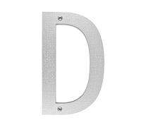 1pc 20cm 8 Inch 0-9/A-D Letters Big House Number ABS Numbers Address Sign Door Plates Home Yard Outdoor Numeros(Silver-D)