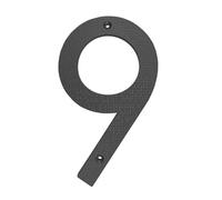 1pc 20cm 8 Inch 0-9/A-D Letters Big House Number ABS Numbers Address Sign Door Plates Home Yard Outdoor Numeros(Black-9)
