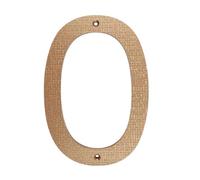 1pc 20cm 8 Inch 0-9/A-D Letters Big House Number ABS Numbers Address Sign Door Plates Home Yard Outdoor Numeros(Gold-0)