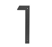 1pc 20cm 8 Inch 0-9/A-D Letters Big House Number ABS Relief Numbers Address Sign Door Plates Home Yard Outdoor Numeros(Black-1)