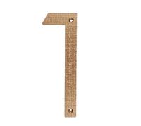 1pc 20cm 8 Inch 0-9/A-D Letters Big House Number ABS Relief Numbers Address Sign Door Plates Home Yard Outdoor Numeros(Gold-1)