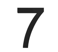 1pc 20cm 8 Inch House Number Outdoor Letters 0-9/A-D Numeric For Home Street Doorplates Yard Hotel Plaque Signs Address Numbers(Black-7)