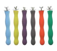 1pc 20cm Bird Perch Parrot Stand, Parakeet Natural Wood Rough Sand Perches Grinding Nail for Small Medium Large Birds (Random Color)