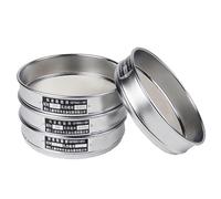 1pc 20cm Laboratory Sieve Set with Galvanized Cover and 304 Stainless Steel Mesh for Sampling and Inspection(120mesh(0.125mm))