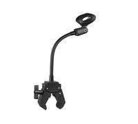 1pc 20cm Microphone Stand Flexible Gooseneck With Clamp Perfect For Any Portable Audio Accessories