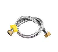 1pc 20cm to 200cm Stainless Steel Nylon Braided Flexible Shower Hose G1/2 Inch Anti-Winding Extension High Pressure Pipe(C,80cm)