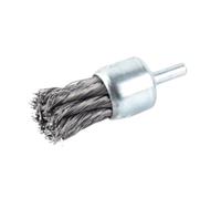 1PC 20mm 25mm 30mm Knotted Wire Wheels Brush for Drill,1/4 Inch Arbor,Wire Brush for Paint Removal(6X25MM)
