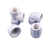 1pc 20mm,25mm,32mm,40mm,50mm,63mm PVC Pipe Female Thread Direct Elbow Tee Ways End Plug Garden Irrigation Aquarium Connector Suitable for PVC Pipes(End Plug,25mm)