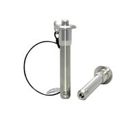 1pc 20mm Diameter Stainless Steel Spring Ball-lock Pin, Quick-release Locating Pin with Anti-lost Lanyard