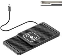 1Pc 20W Car Office Dual Use Phone Charger for Suzuki Jimny 2019-2026 | Dashboard Desk Charging Pad 30cm USB Cable Fast Slim Wireless Mat