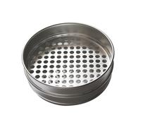 1pc 220mm Dia Lab Standard Test Sieve for Cereals, 1-12mm Aperture Aluminium Round Holes Sieve(4.5mm)