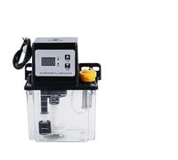 1pc 220V 28W 0.5L 1L Fully Automatic Single Digital Display Electric Lubricating Oil Pump CNC Lathe Oil Injector with Pressure Gauge(Silver)