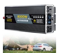 1pc 2500W-12000W Pure Sine Wave Inverter DC 12V-72V to AC 110V-220V for Solar RV Camping Home Emergency Power Converter(8000W 48Vto110V)