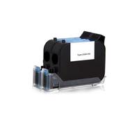 1PC 2588 Refillable Ink Cartridge 12.7mm TIJ Handheld Inkjet Printer Ink Solvent Fast Drying Unencrypted Black Red Blue IQ800 Compatible With Printer Models Aftermarket Replacement(1BK with tools)