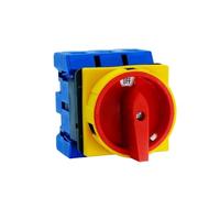 1pc 25A 32A 40A 63A 3P Rotary Cam Changeover Switch Padlock Disconnect Selector With ON-OFF Panel Power Control(32A)