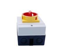 1pc 25A 32A 40A 63A Isolator Switch ON-OFF Locking Fixed Padlock Rotary Cam Waterproof Enclosure 690V Two Positions(3P 125-100-80,63A)