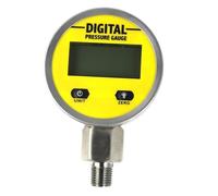 1pc 25MPA 3600PSI Digital Pressure Gauge W/ NPT1/4 G1/2 M10*1 Interface 1% FS Accuracy Hydraulic Air Gas Water Oil Pressure Gauge