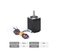 1Pc 28 step electronic starter 2phase 4 lead 1.8° nema 11 28mm 34 40 50mm length low noise High torque 28 Stepper electronic starter IINKUEYK(28-40)