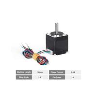 1Pc 28 step electronic starter 2phase 4 lead 1.8° nema 11 28mm 34 40 50mm length low noise High torque 28 Stepper electronic starter IINKUEYK(28-28)
