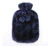 1PC 2L Removable Hot Water Bottle Bag Plush Cover Winter Protective Case Heat Preservation Covers Soft Warm Anti Cold Portable for Winter(Blue)