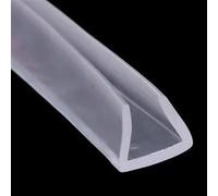 1pc 2M Metal Edge Guard Protector Shower Door Glass Seal Tape - U-Channel Rubber Edging Seal Strip for Window，Shower Doors(15x10mmx2meters)