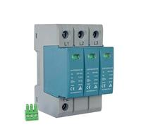 1pc 2P 3P 4P House Surge Protective Device, Whole Home Surge Protector, AC SPD Arrester 230V 275V Din Rail 40kA Remote Signal(3P 275V with RC)