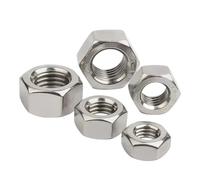 1PC/2PCS/3PCS/5PCS/10PCS/20PCS M3 M4 M5 M6 M8 M10 M12 M14 M16 M18 M20 Left Hand Thread Hex Nut 304 Stainless Steel Reverse Opposite Hexagon(M10(3pcs))