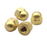 1PC/2PCS/5PCS/10PCS/25PCS Cover Semicircle Acorn Nut M3 M4 M5 M6 M8 M10 M12 M14 M16 M18 M20 Decorative Dome Head Protection Brass Cap Nuts(M8 (5pcs))