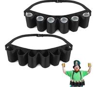 1PC/2PCS Beer Belt 6 Pack Beer Bottle Holder for Beer Drinks Can,can Hold 6 cans of Beer and Drinks, Portable Drinking Fountain, Suitable for Camping, Hiking (2PCS)
