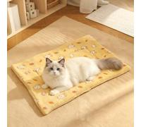 1pc/2pcs Flannel Cat Pad Pet Mat, Warm Small Dog Blanket (Rabbit,S-1pc)