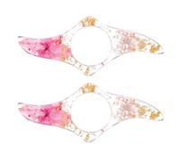 1Pc/2Pcs Thumb Book Page Holder Dried Flower Resin Bookmark Book Finger Holder Ring, Book Opener Holder Reading Accessories for Book Lovers Readers Pink 1pc