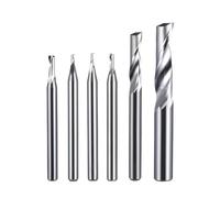 1pc 3.175/4/5/6/8mm Single Flute Milling Cutters For Aluminum CNC Tools Solid Carbide Composite Panels(3.175x2.5x8x38L)