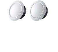 1PC 3" 4“ 5” 6“ 8” White ABS Plastic Round Air Vent Grill Cover Diffuser Ventilation Ducting Hose Louver Wall Ceiling Mounted Air Vent Grille(Plate Type,8Inches (200mm))