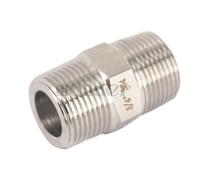 1pc 3/4" BSPT Male Hex Nipple 304 Stanless Steel Pipe Fitting Connector High Pressure 2855 PSI