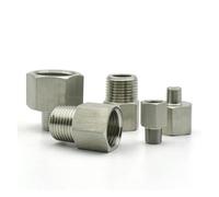 1PC 3/4" Female -1/2" Male BSP 304 Stainless Steel Reducing Hexagonal Pipe Joint Conversion High-Voltage Connector