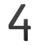 1pc 3/4 Inch Floating Aluminum House Address Numbers Letters Modern Metal For Outside Black Door Lett(4,3inch)