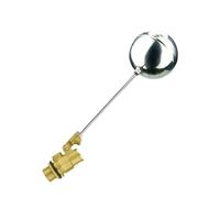 1pc 3/4inch Brass Float Valve, 1/2inch 1inch Water Level Flow Automatic Control Valve for Small Water Tanks(3/4inch)
