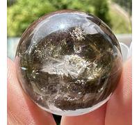 1pc 3.5-4cm Smoky Quartz Crystal Ball Clear Brown Sphere Small Orb