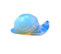 1pc 3.5cm/1.38in Crystal Carved Snail Skull, Stone Crystal Gift for Home Decor.