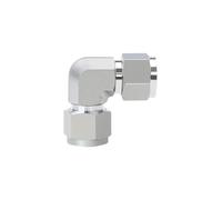 1pc 3 6 8 10-25mm 1/8" 1/4" 3/8" 1/2" 3/4" 1" Tube OD Compression Union Elbow 90 Deg Forged 316L Stainless Steel Pipe Fitting Compression Double-F(No-Plated,6mm)