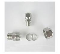 1PC 3/8" NPT Male x 8mm OD Double Ferrule Compression Union Connector Stainless 304 ICXLPMC